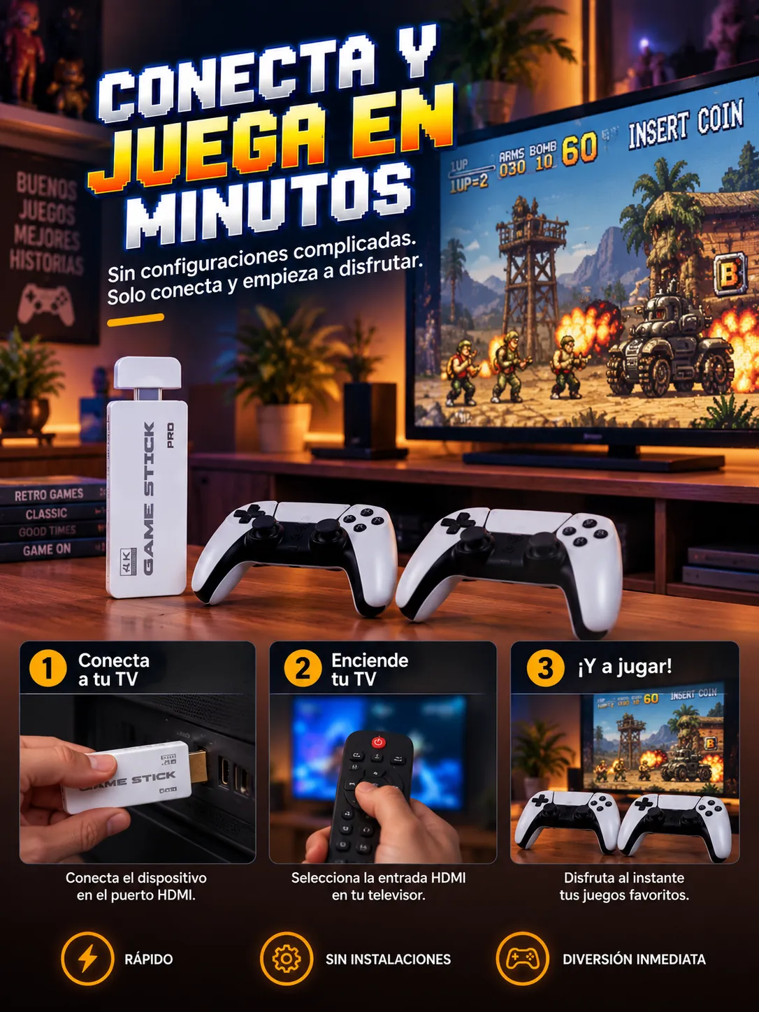Consola Inalambrica Retro Pro