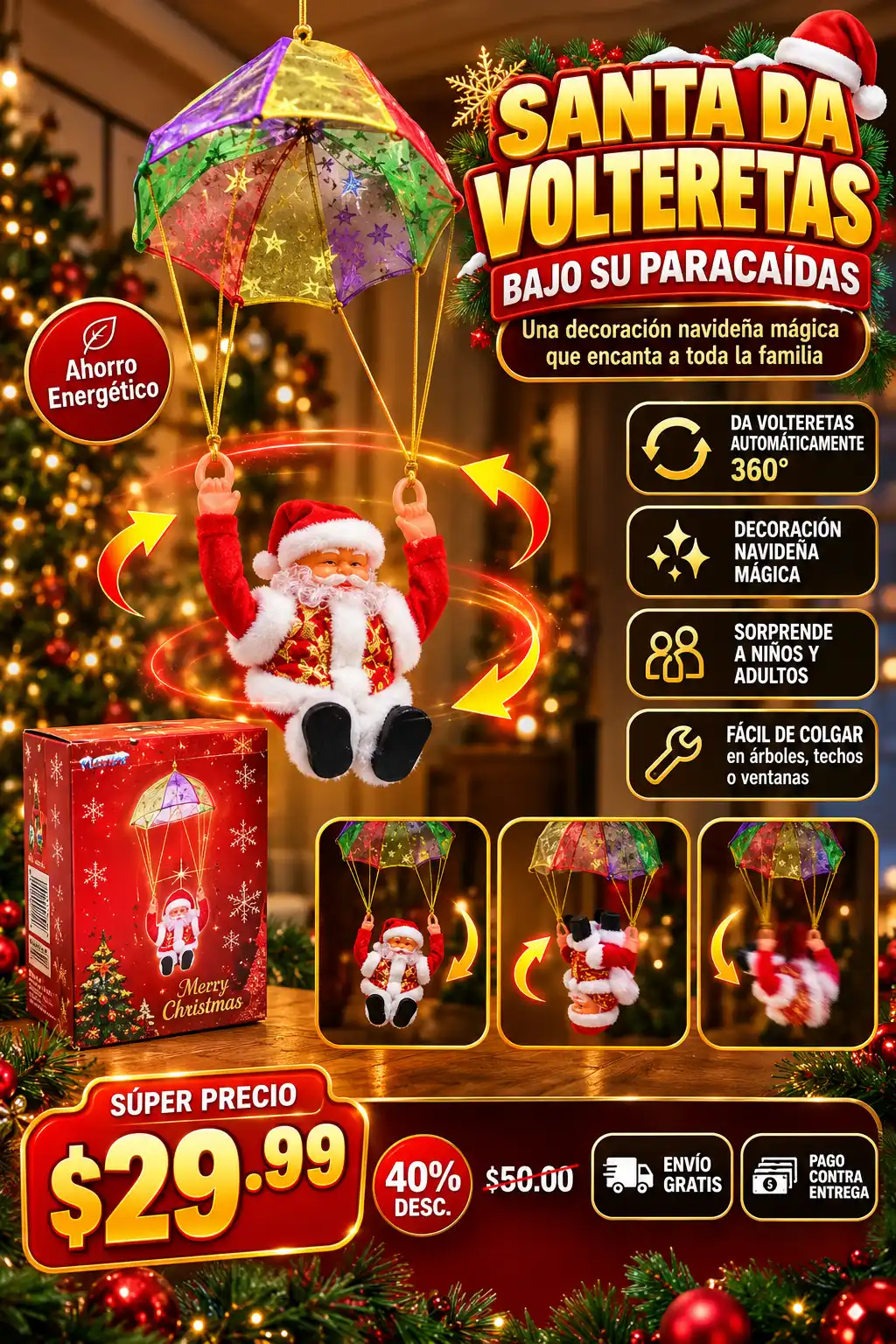 Santa Claus Paracaídas